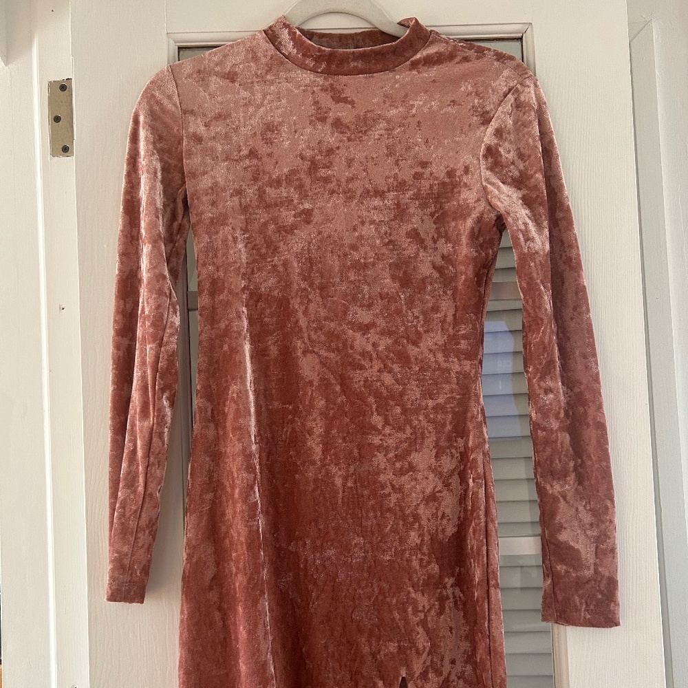 Pink Velvet Dress